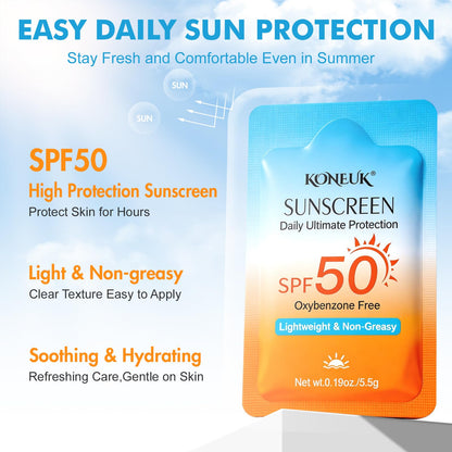 30 Pack Travel Size Sunscreen, SPF 50