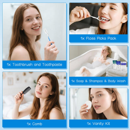 Trial Size Toiletries Supplies Individually Wrapped