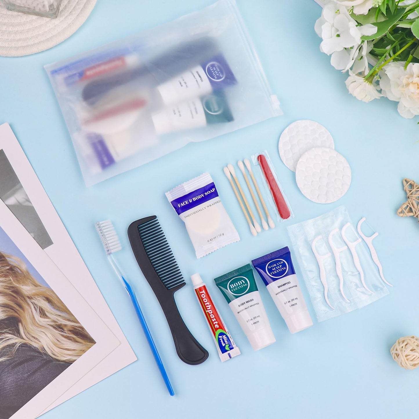 Trial Size Toiletries Supplies Individually Wrapped