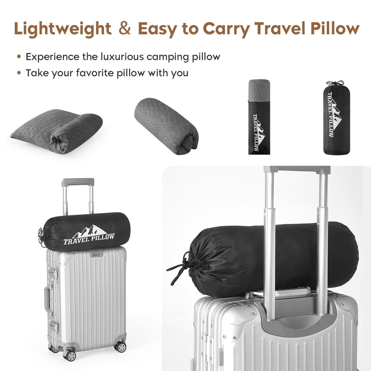 Small Shredded Memory Foam Travel Pillow 12" x 16"