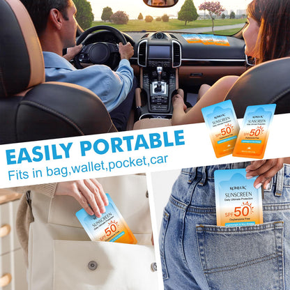 30 Pack Travel Size Sunscreen, SPF 50