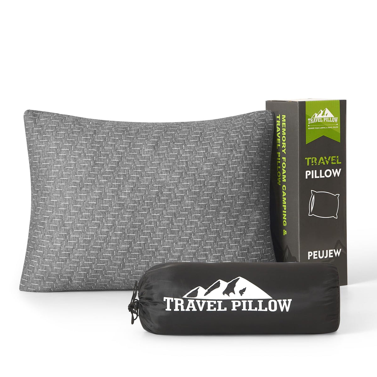 Small Shredded Memory Foam Travel Pillow 12" x 16"