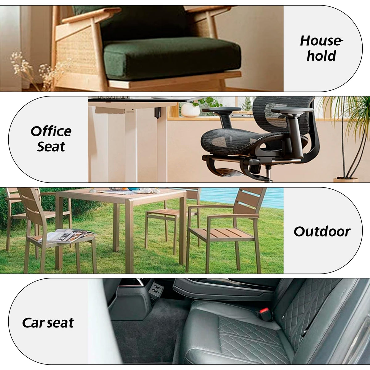 Car Booster Bandage Seat Cushion for Short Adults