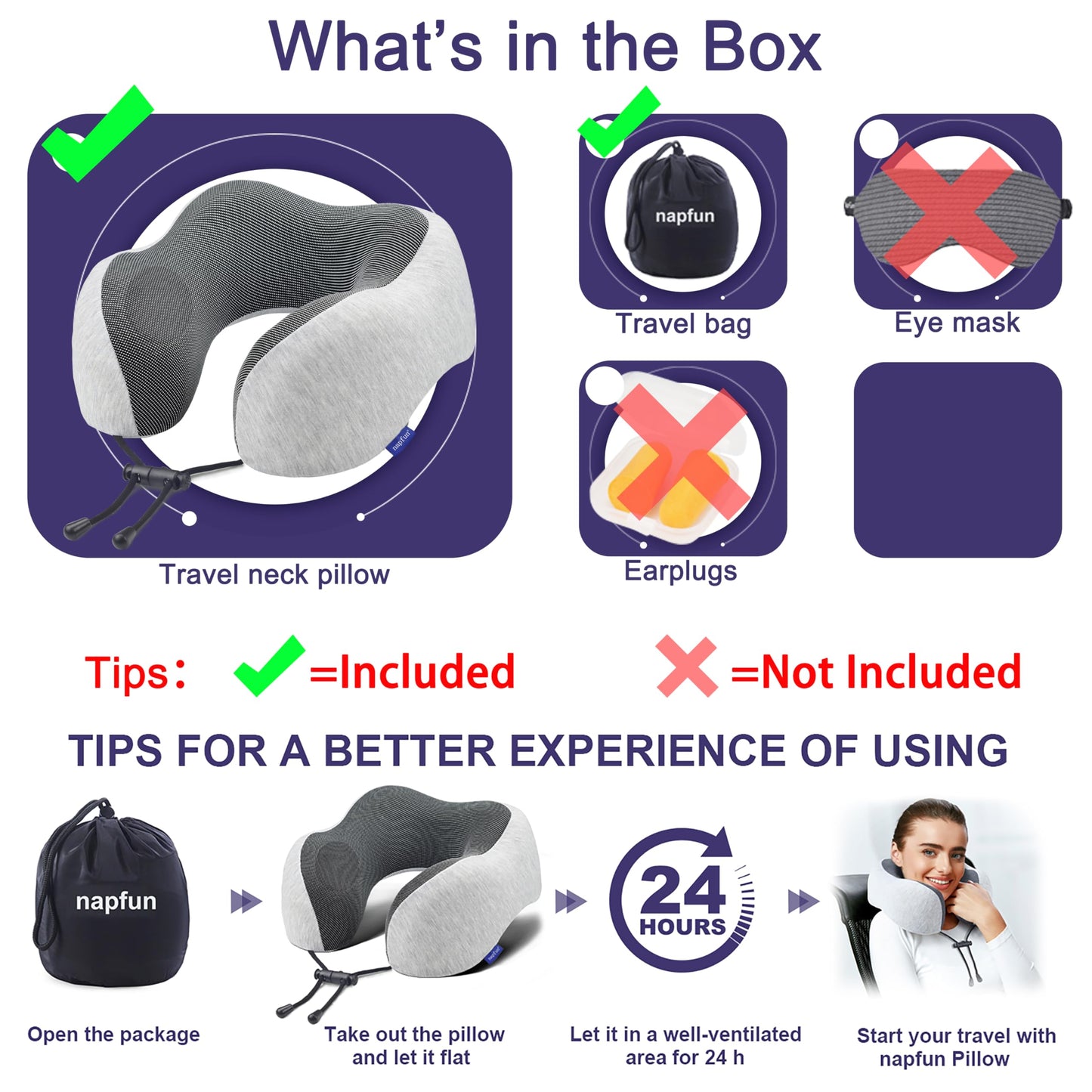 100% Pure Memory Foam Travel Pillow - First Coast Travel Shop