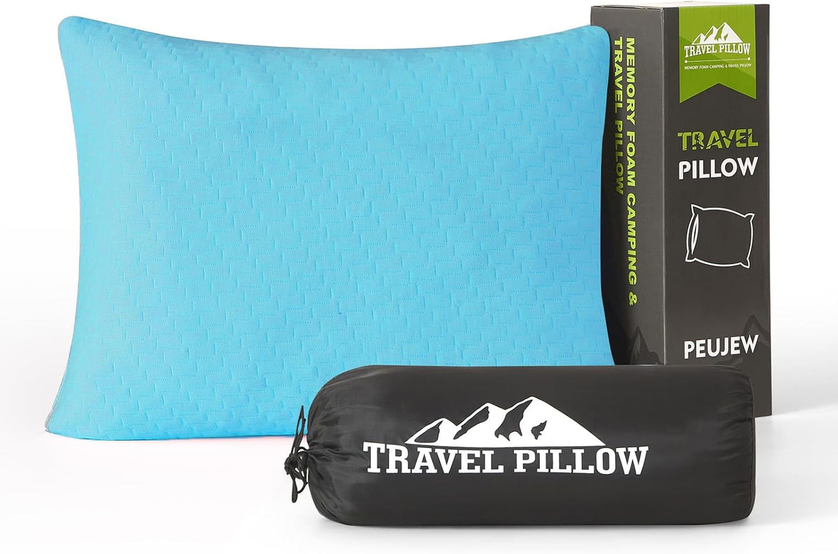Small Shredded Memory Foam Travel Pillow 12" x 16"